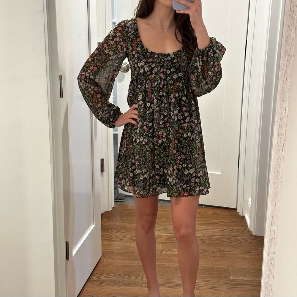 NWOT Amanda Uprichard Floral Babydoll Dress